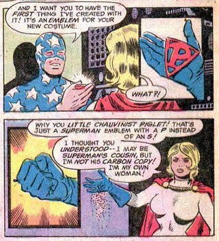Illustration for article titled In Defense of Power Girl's Cleavage Window